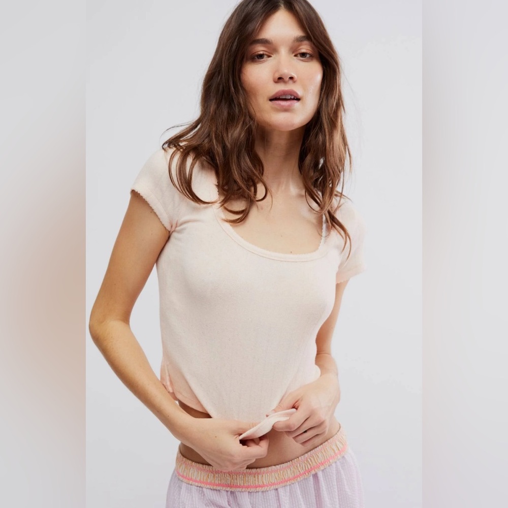 End game cotton pointelle baby tee